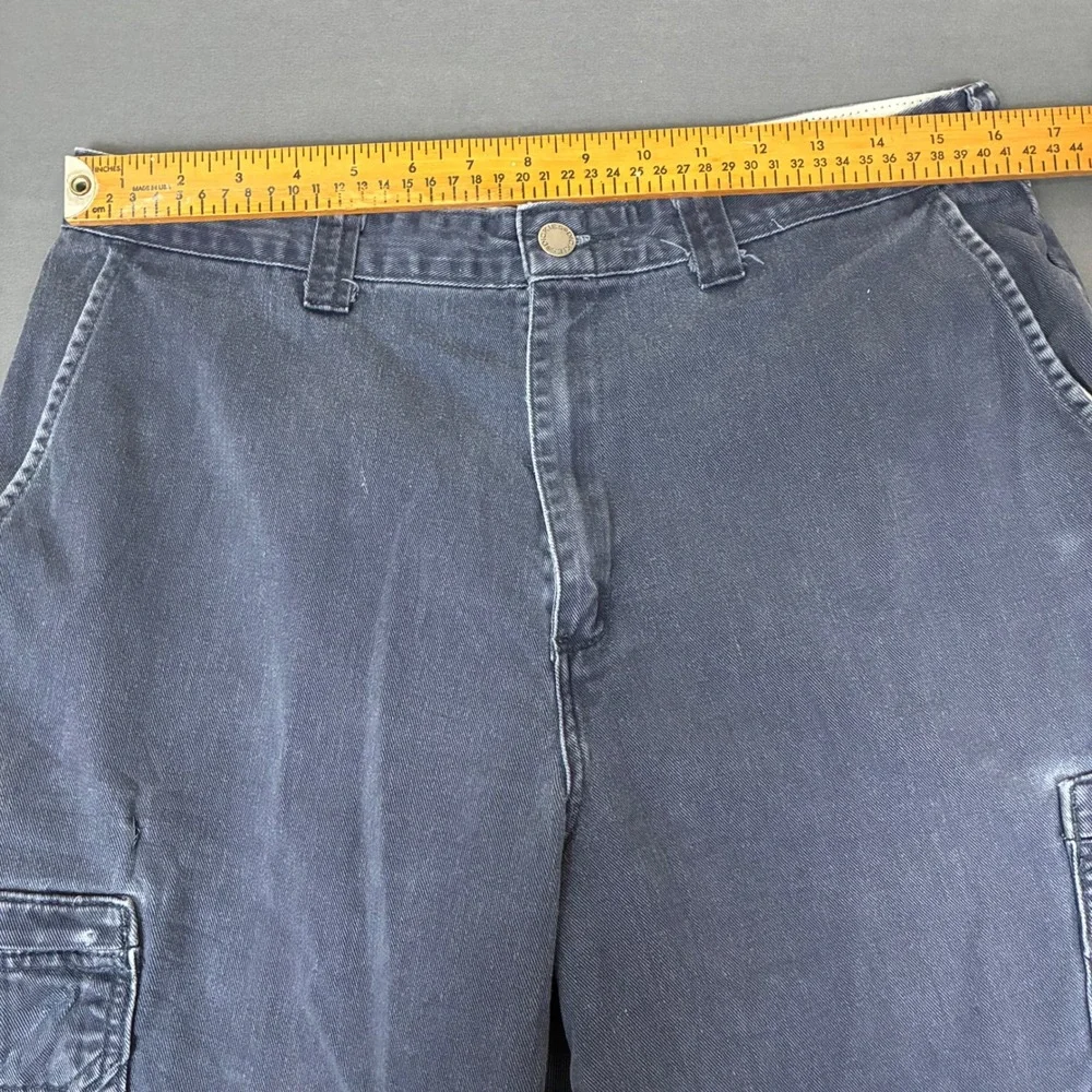 Y2K Dickies Navy Blue Cargo Pants Men's Size 32x30 Skater Baggy